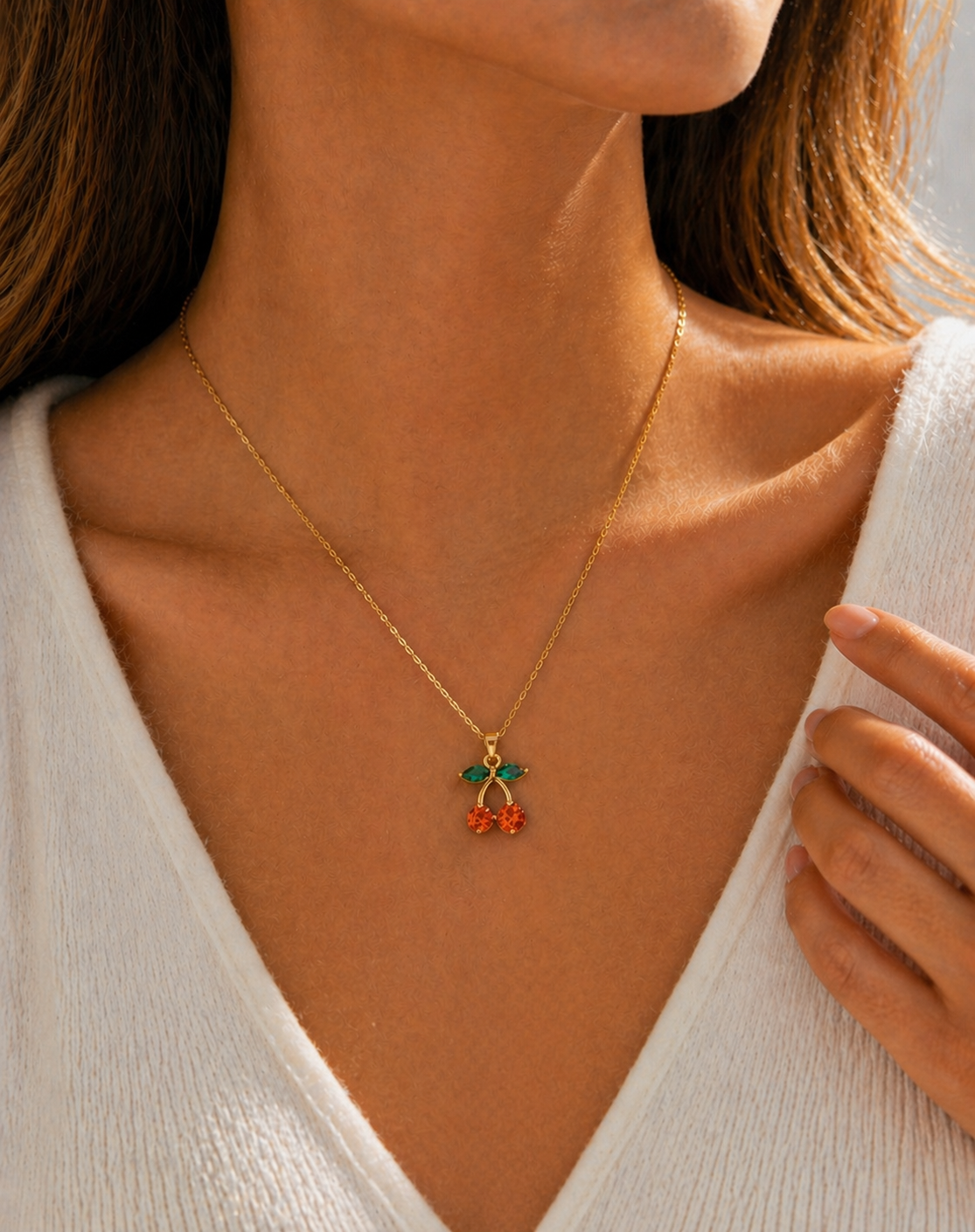 Colorful Crystal Fruit Charm