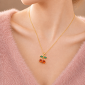 Colorful Crystal Fruit Charm