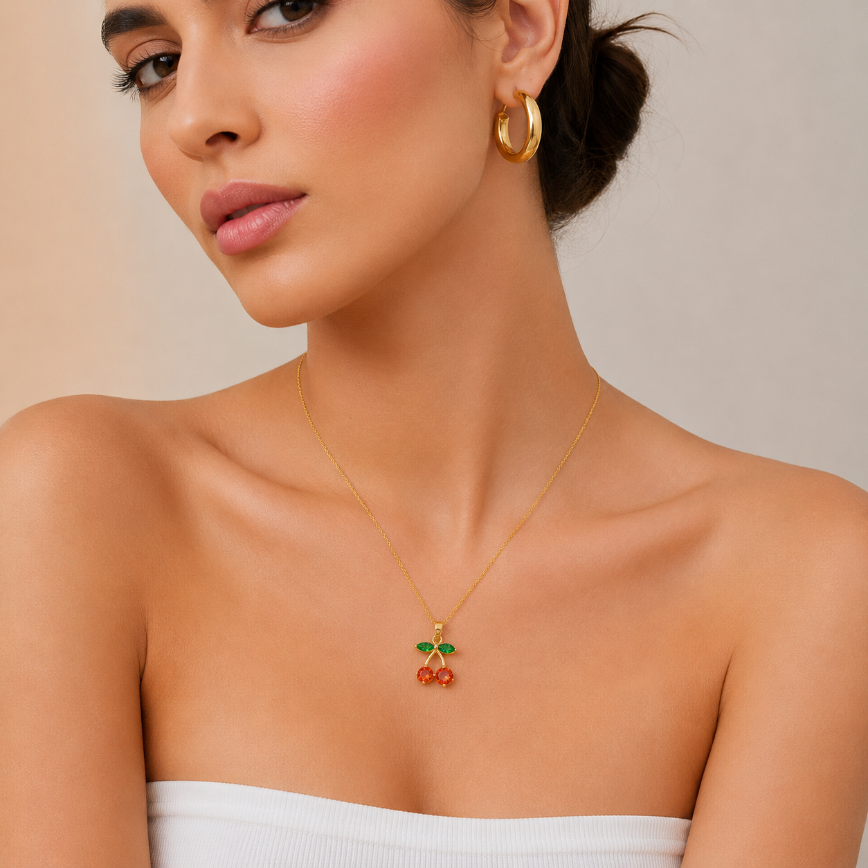 Colorful Crystal Fruit Charm