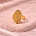 Gold Oval Statement Ring
