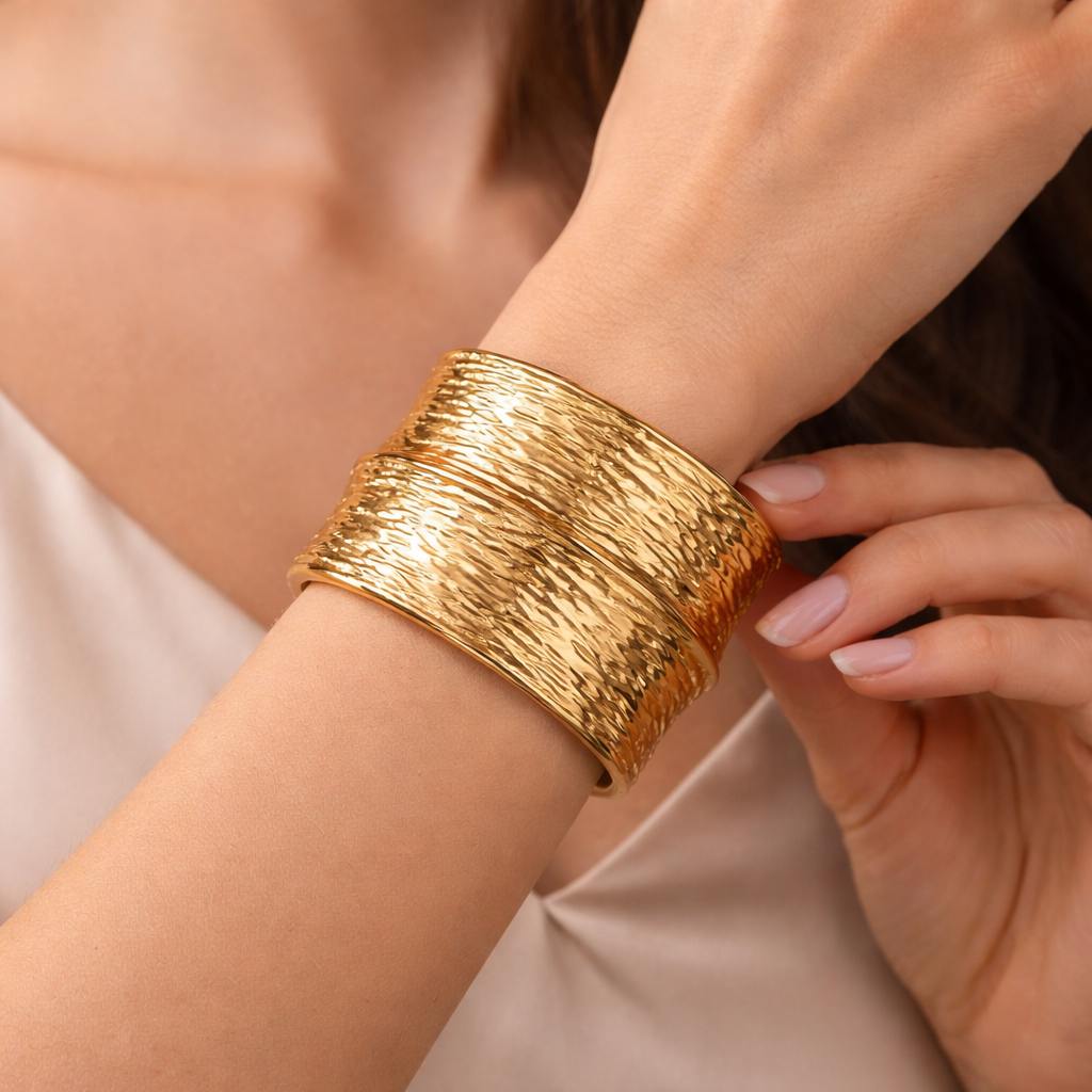 Bold Statement Open Bangle