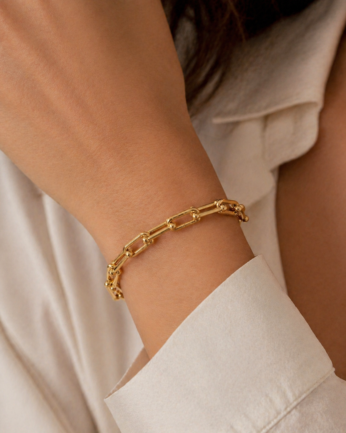 Geometric Link Bracelet – Modern Chain