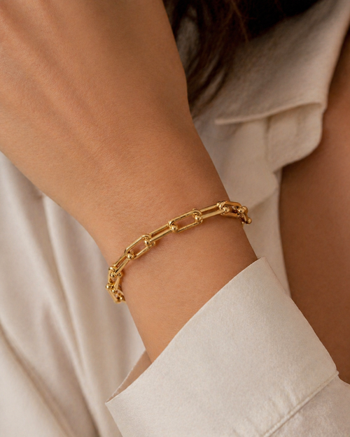 Geometric Link Bracelet – Modern Chain