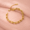 Geometric Link Bracelet – Modern Chain