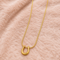 U-Shaped Pendant Necklace