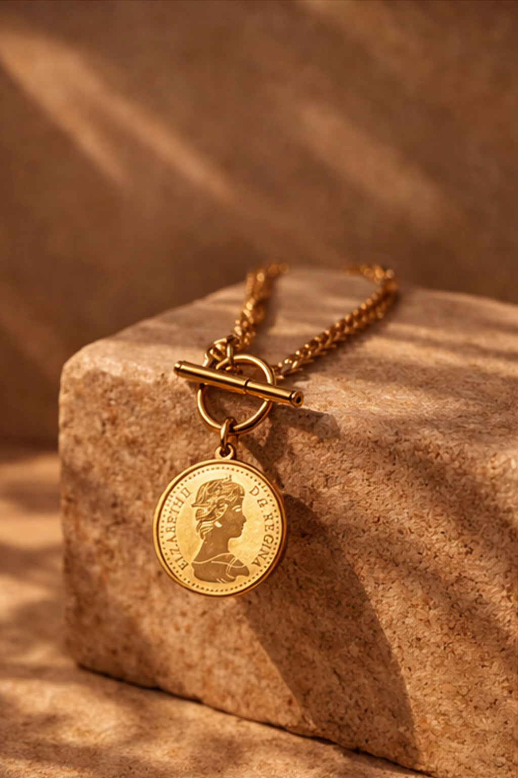 Gold Vintage Coin Necklace