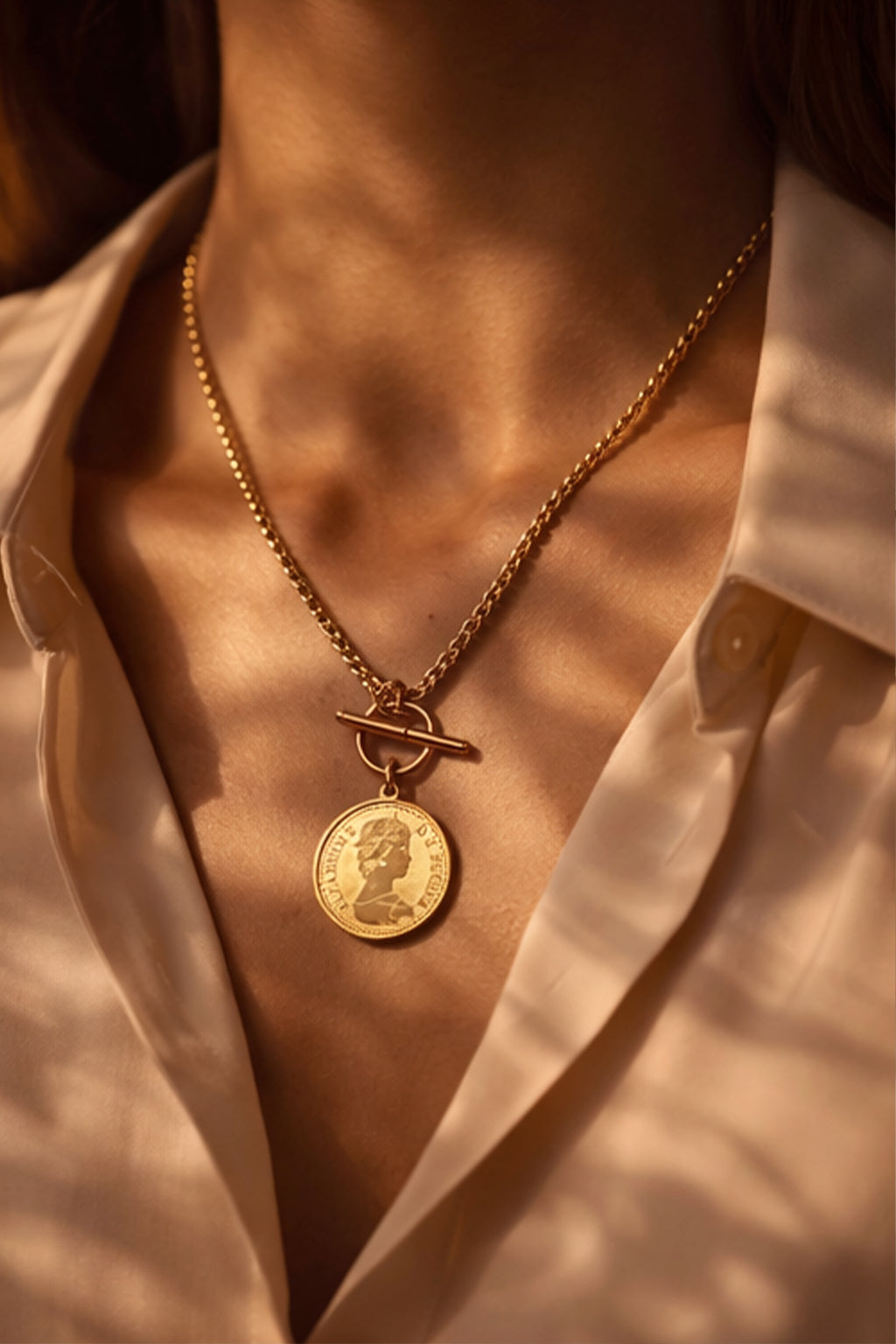 Gold Vintage Coin Necklace