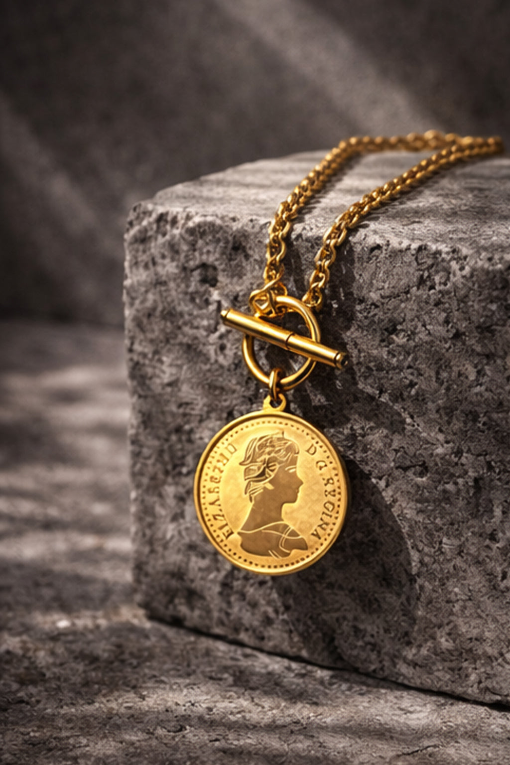 Gold Vintage Coin Necklace