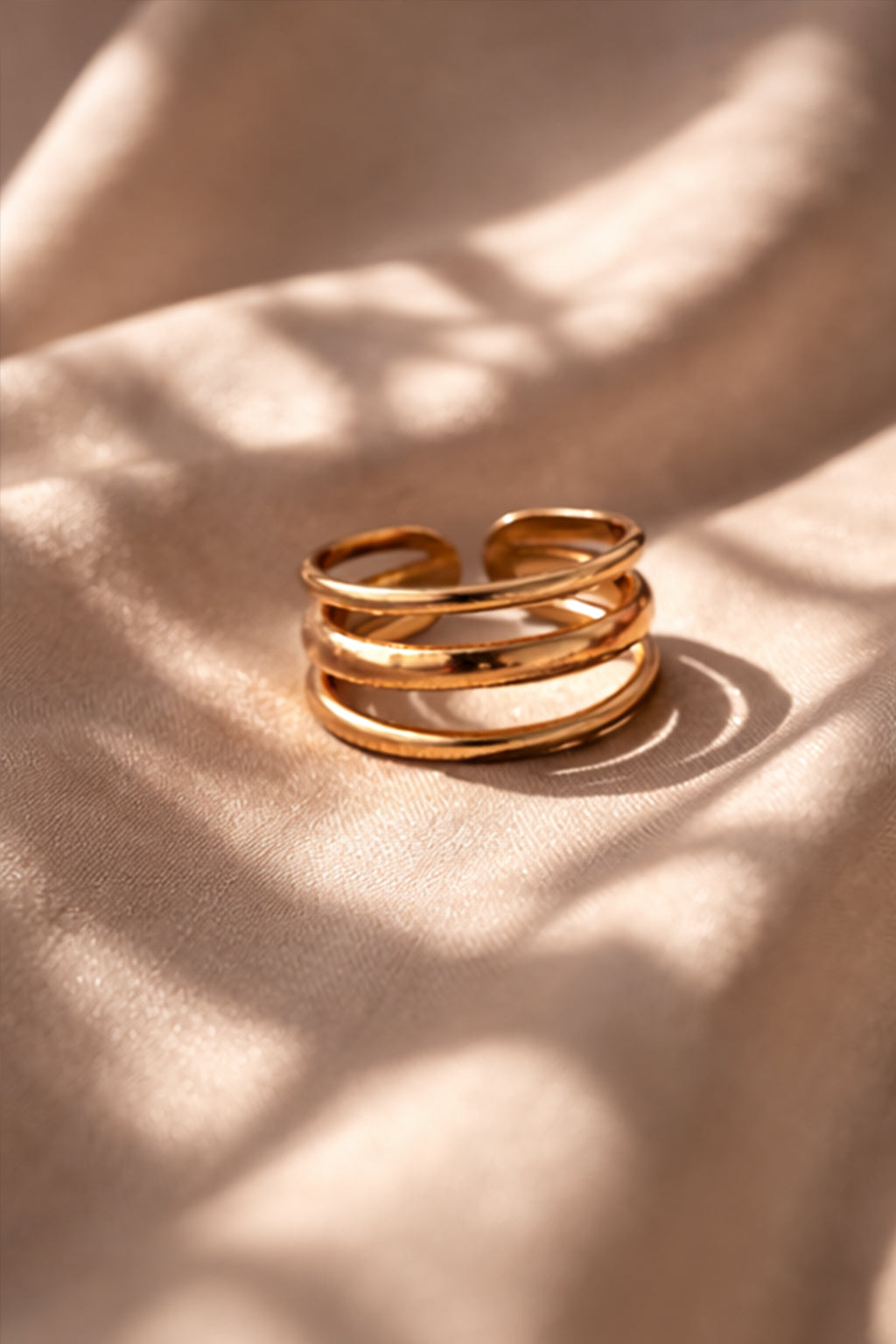 Gold Triple Band Ring