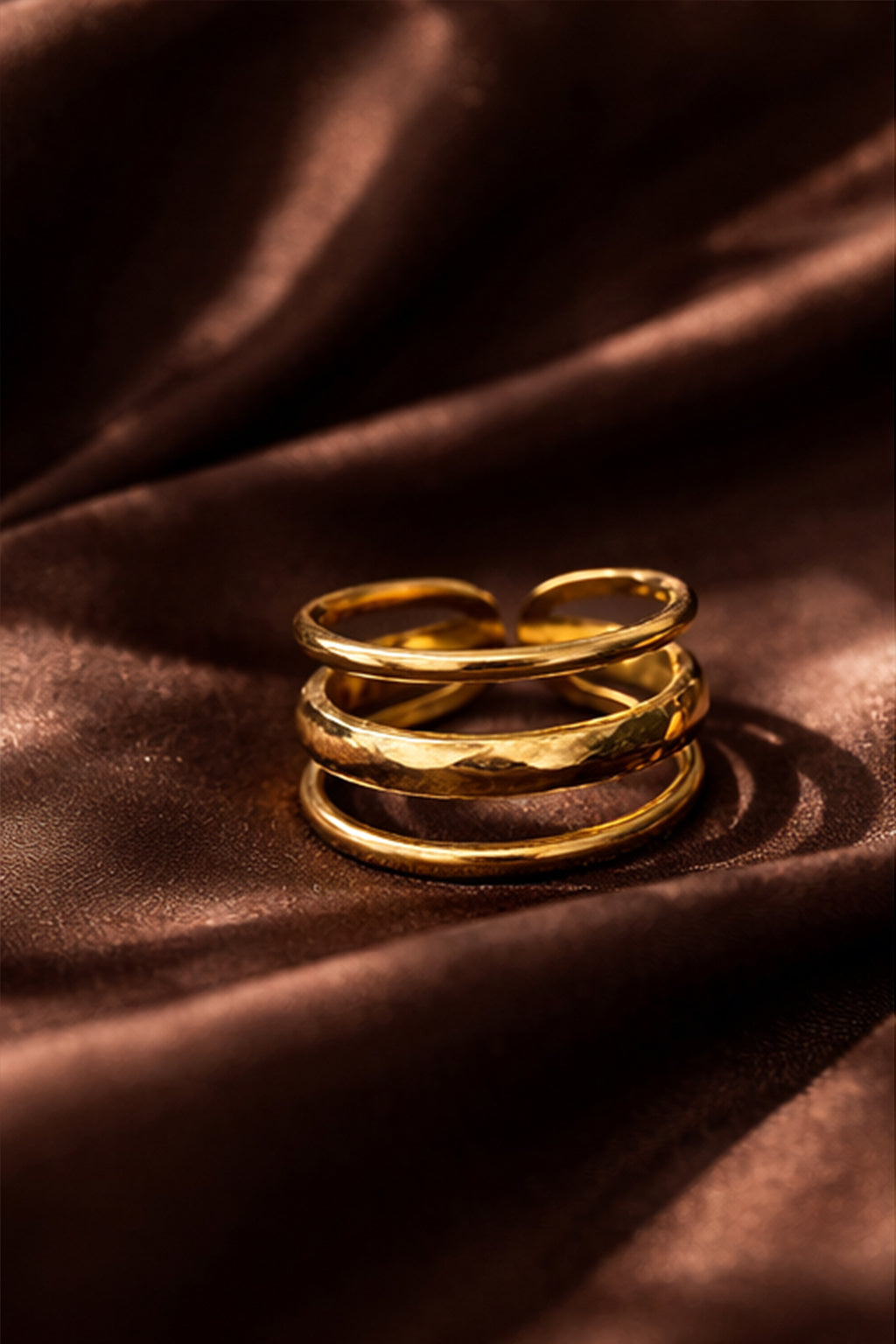 Gold Triple Band Ring