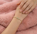 Gold Butterfly Crystal Tennis Bracelet