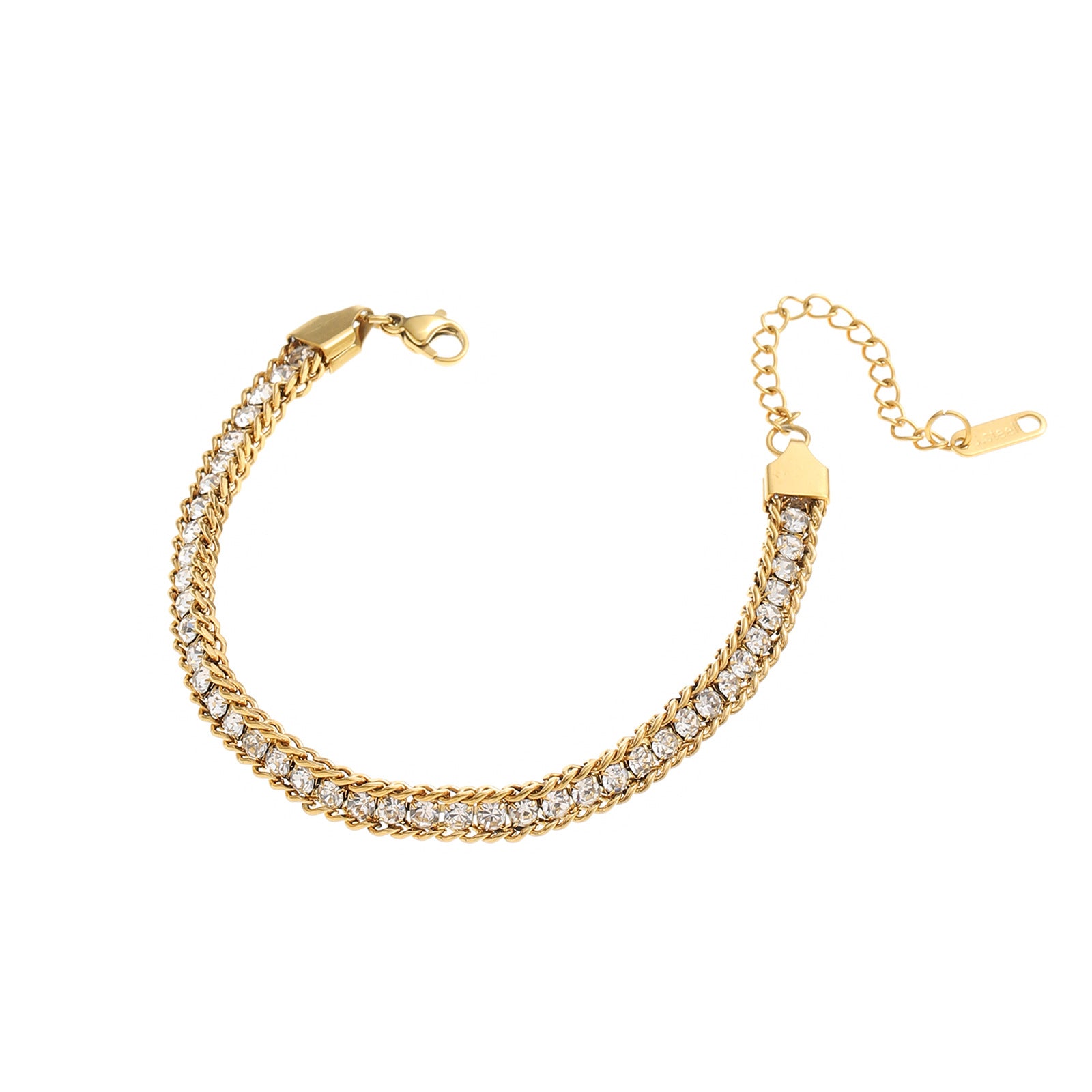 Gold Double Chain Bracelet